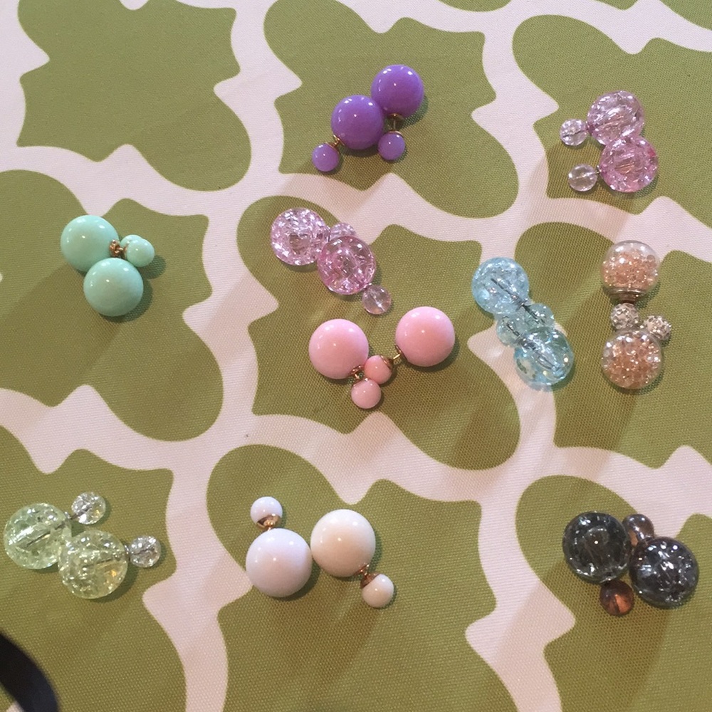 Double sided earrings